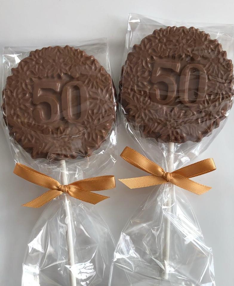 Piruletas de 50 cumpleaños
