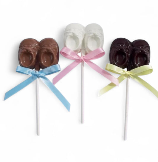 Mini Baby Shoe Chocolate Lollipops
