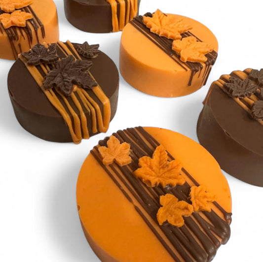 Thanksgiving Leaves Chocolate Sandwiches