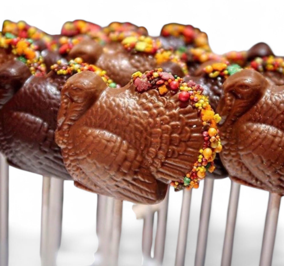 Thanksgiving Turkey  Chocolate Lollipops