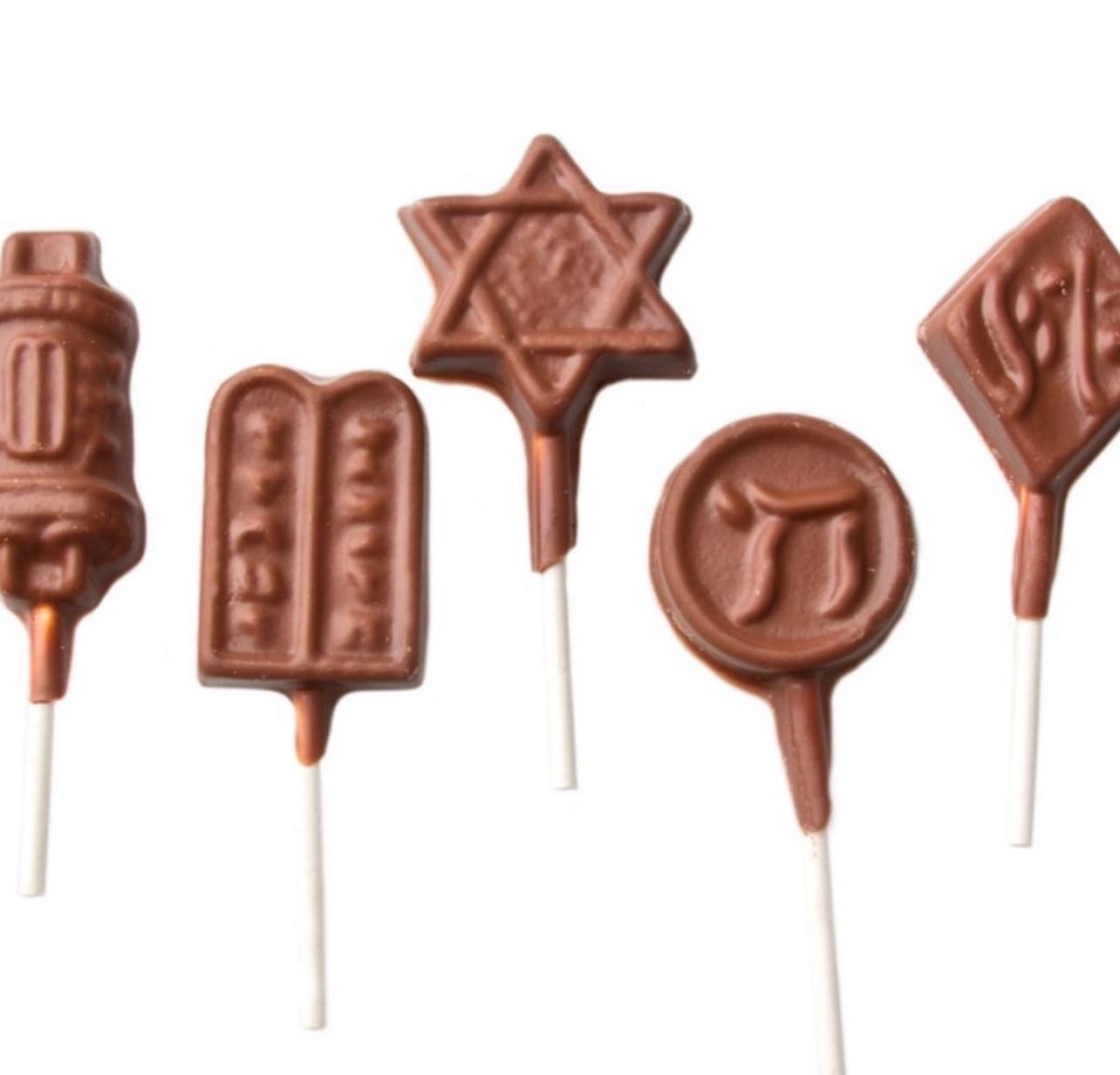 Rosh Hashanah Chocolate Lollypops
