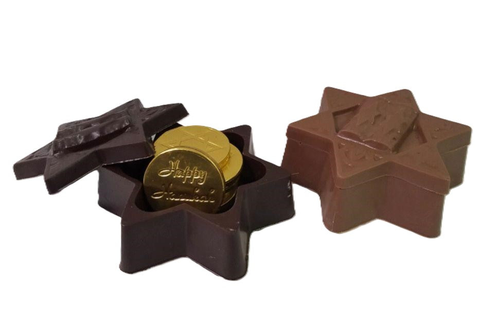 Magen David Chocolate Boxes With Candies