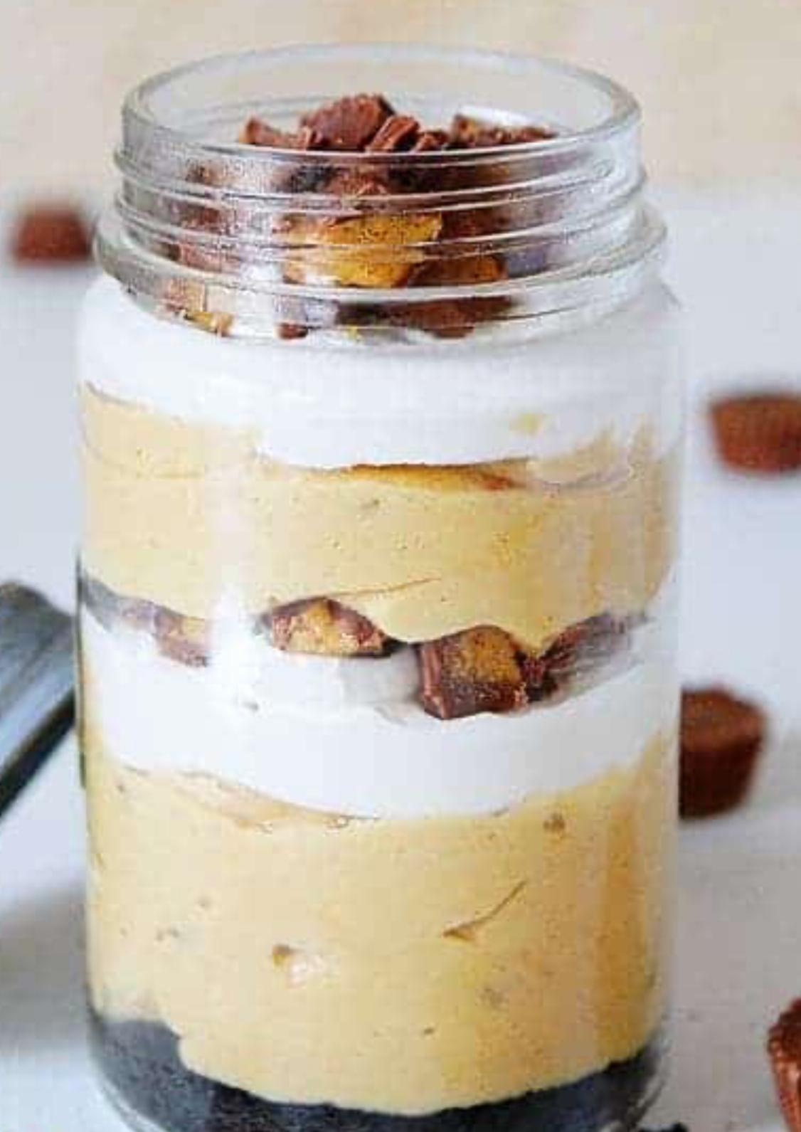 Tazas de plátano y maní