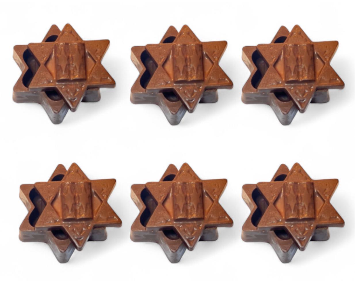 Magen David Chocolate Boxes With Candies