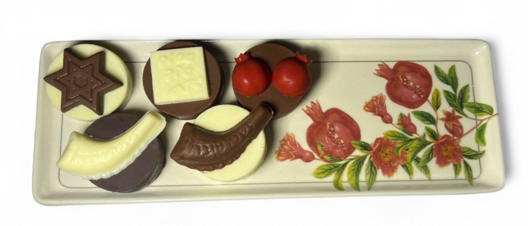Rosh Hashanah Chocolate Pomagranet Platter