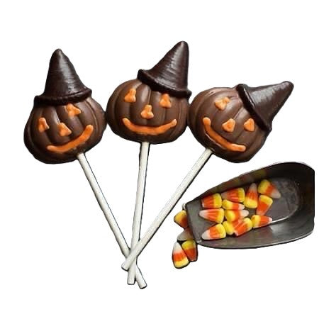 Pumpkin Chocolate Lolipops